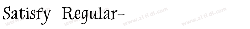 Satisfy  Regular字体转换